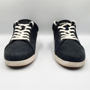 ABEO Addie Black Nubuck Leather Lace-Up Cushioned Casual Sneakers Women's Sz 6.5